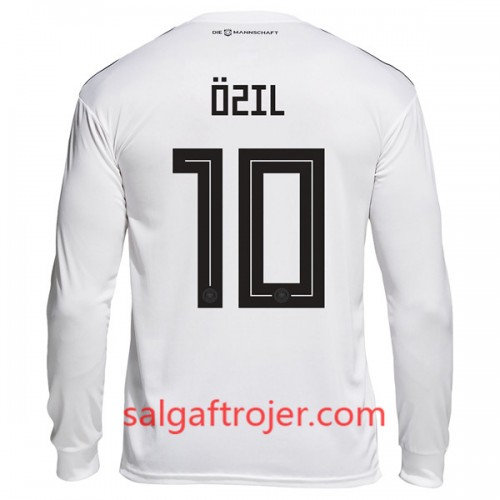 Tyskland Fodboldtrøjer Ozil 10 Hjemmebanesæt VM 2018 Langærmet Tyskland Fodboldtrøjer Ozil 10 Hjemmebanesæt VM 2018 Langærmet